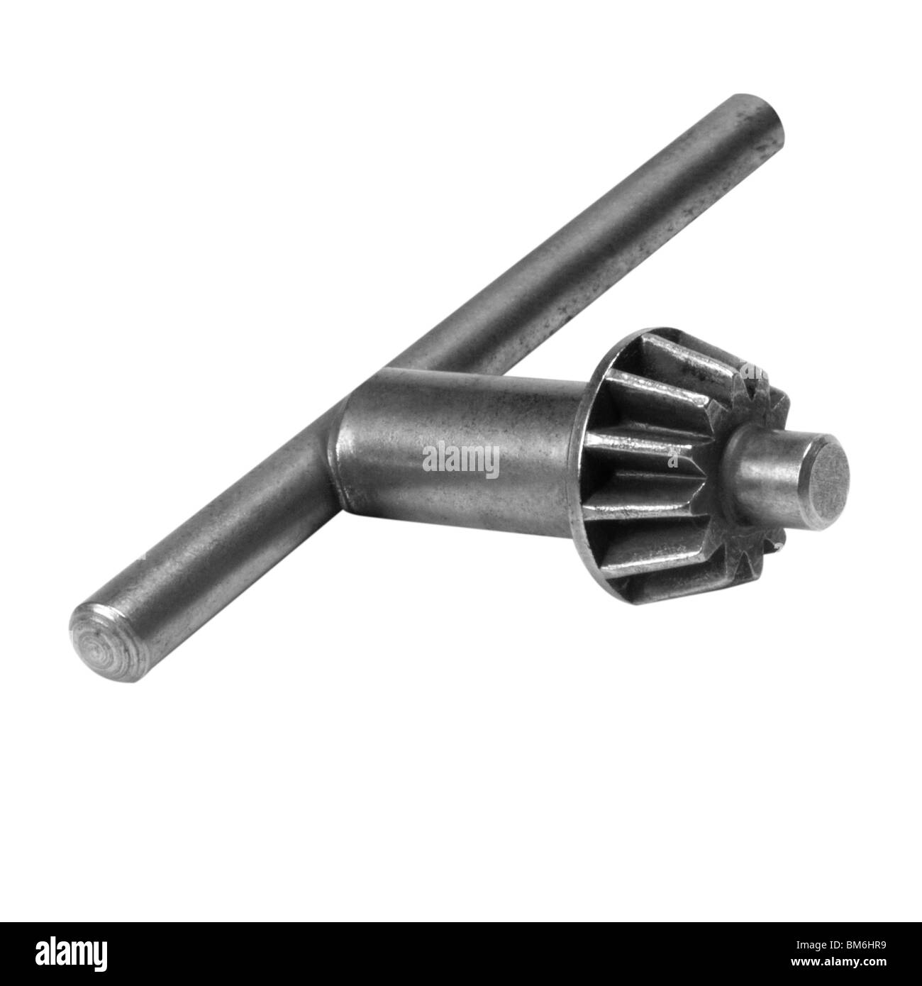 Closeup of a drill chuck key Stock Photo Alamy