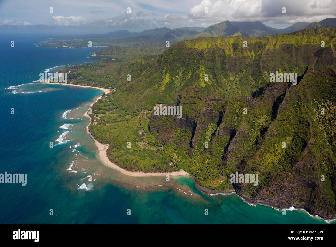 coral reefs , north shore kauai Stock Photo Alamy