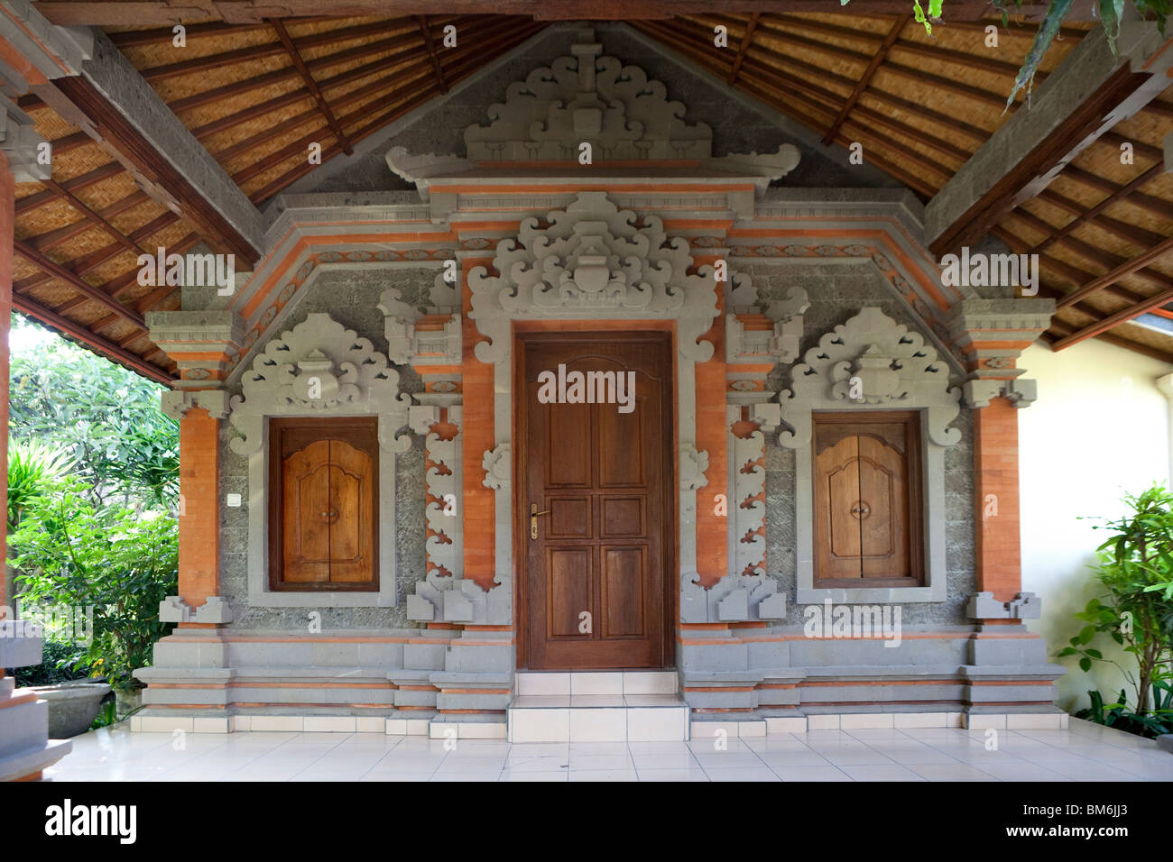 Traditional guesthouse at Bali, Indonesia Stock Photo