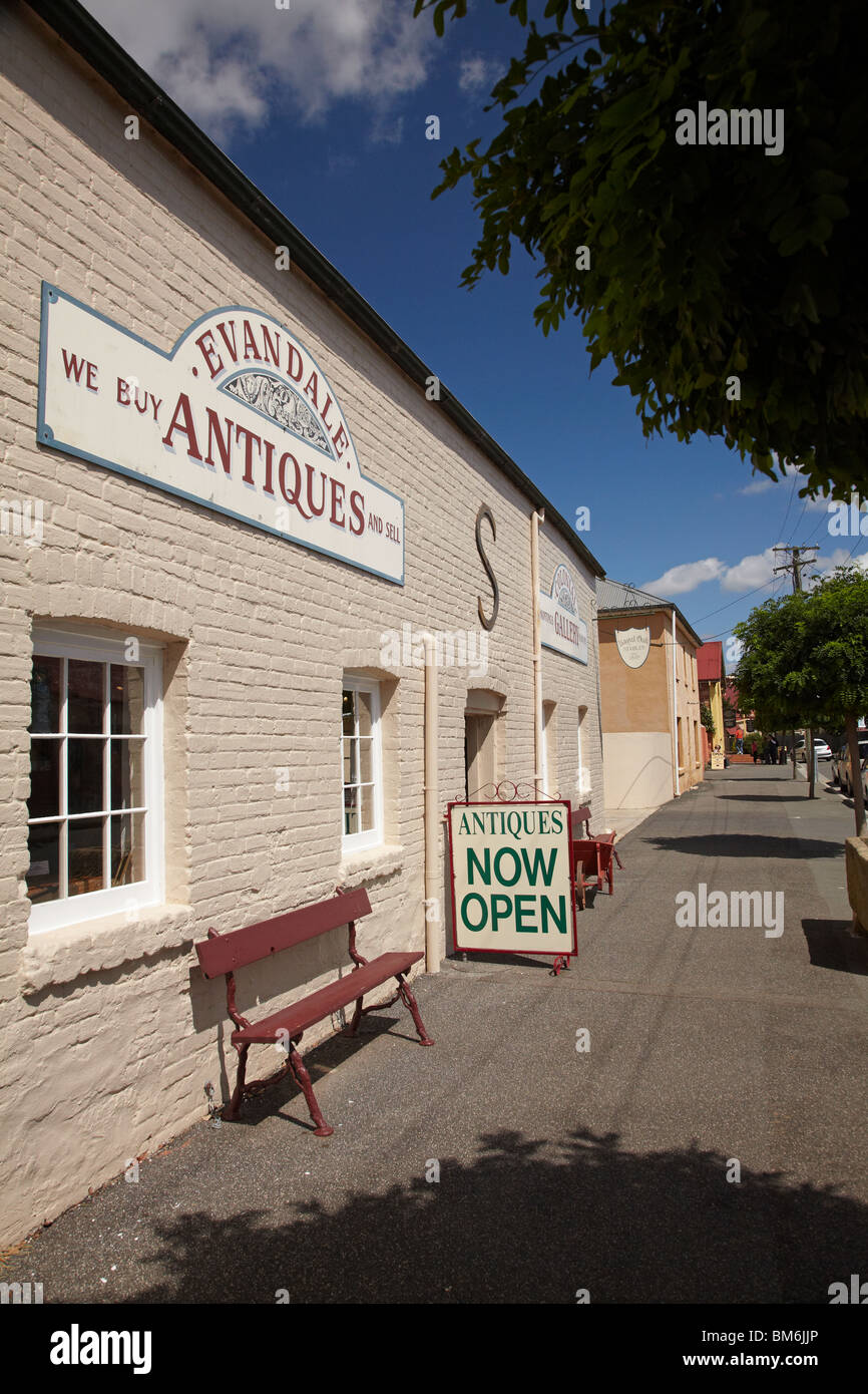 Evandale Antiques and Colonial Gallery, Evandale, near Launceston, Northern Tasmania, Australia Stock Photo