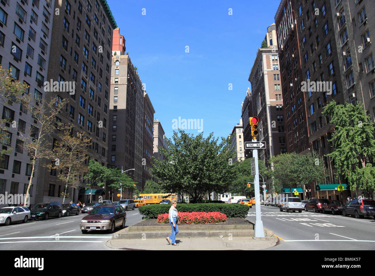 Park Avenue, Upper East Side, Manhattan, New York City, USA Stock Photo