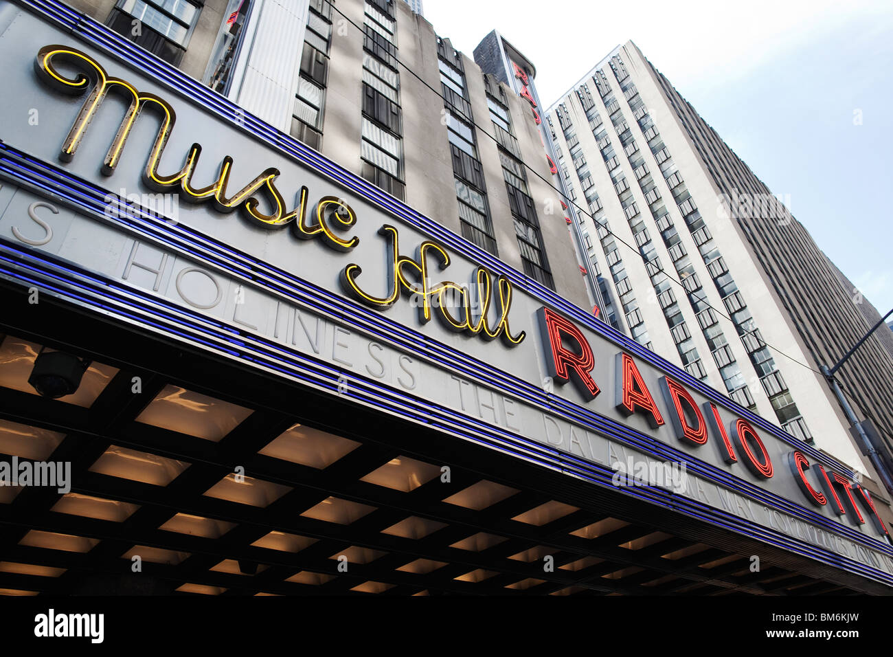 The XIV Dalai Lama of Tibet appeared at Radio City Music Hall in New York for a series of Buddhist spiritual teachings. Stock Photo