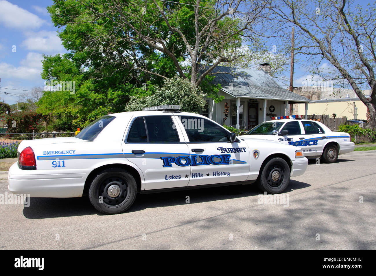 Police cars, Texas, USA Stock Photo Alamy
