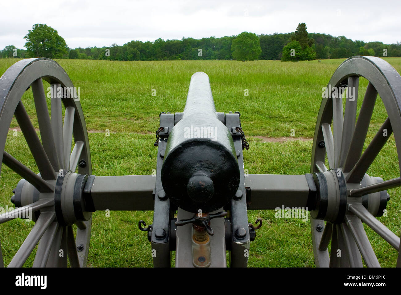 Parrot Cannon at Manassas Battlefield Virginia Stock Photo