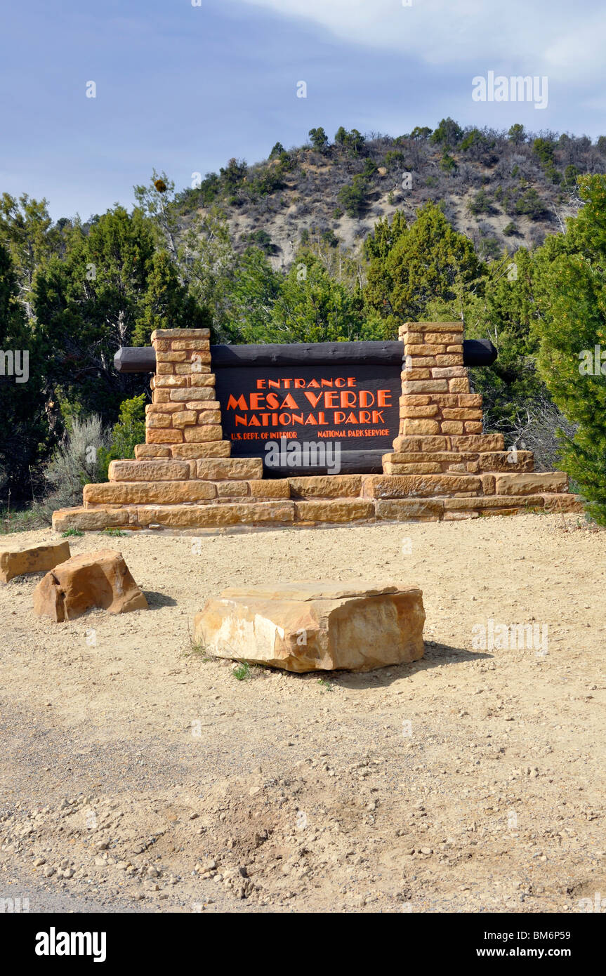Entrance to mesa verde national park hires stock photography and images Alamy