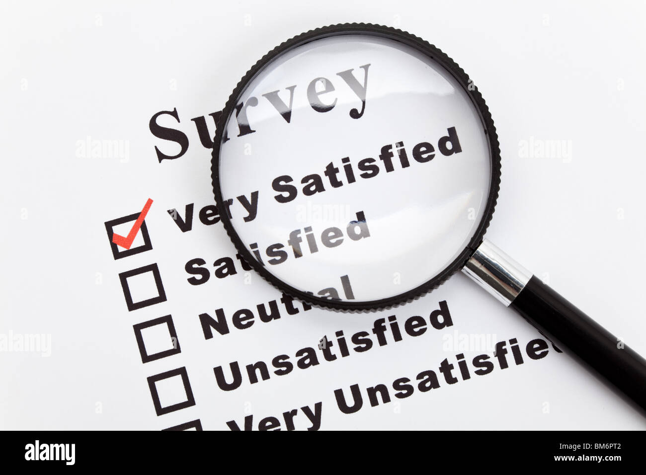 Survey and questionnaire, business concept Stock Photo