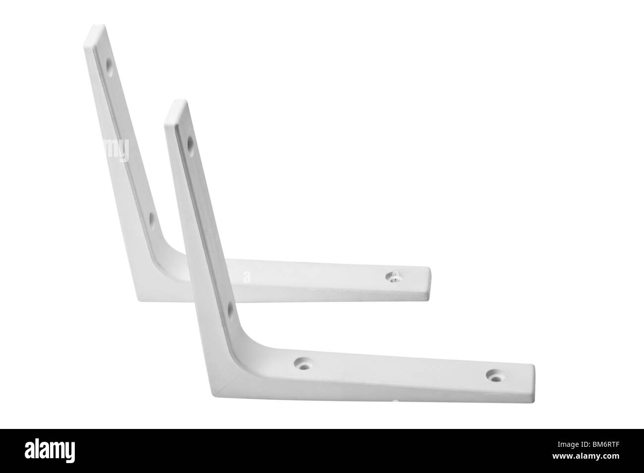 Close-up of angle brackets Stock Photo