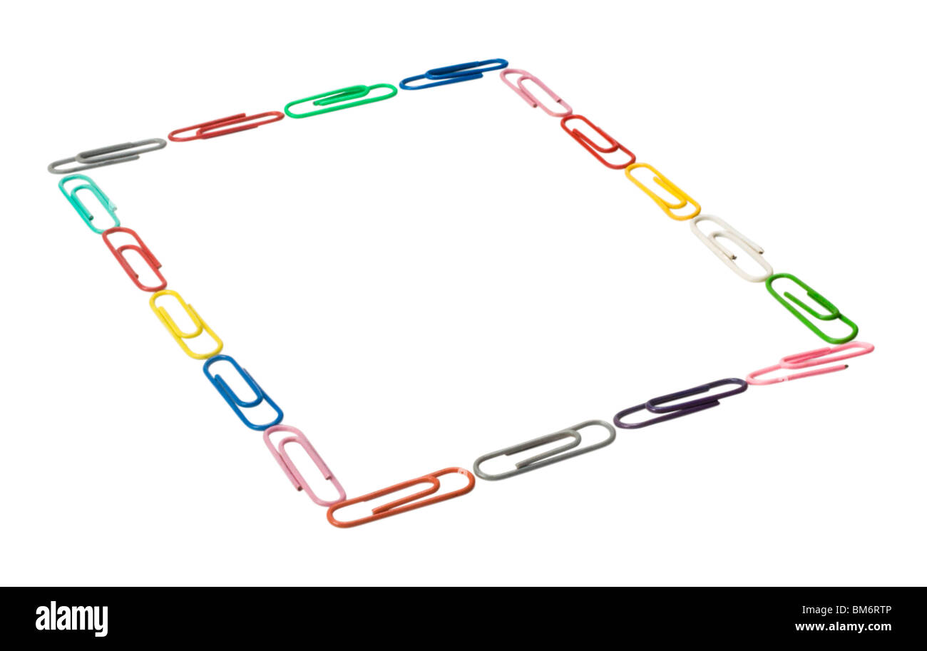 Rectangular Paper Clips Horizontal rectangular Cut Out Stock Images & Pictures - Alamy
