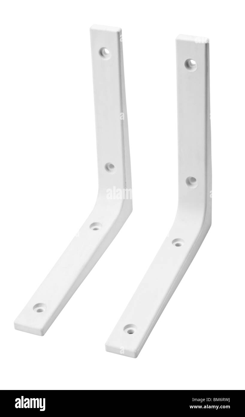 Close-up of angle brackets Stock Photo