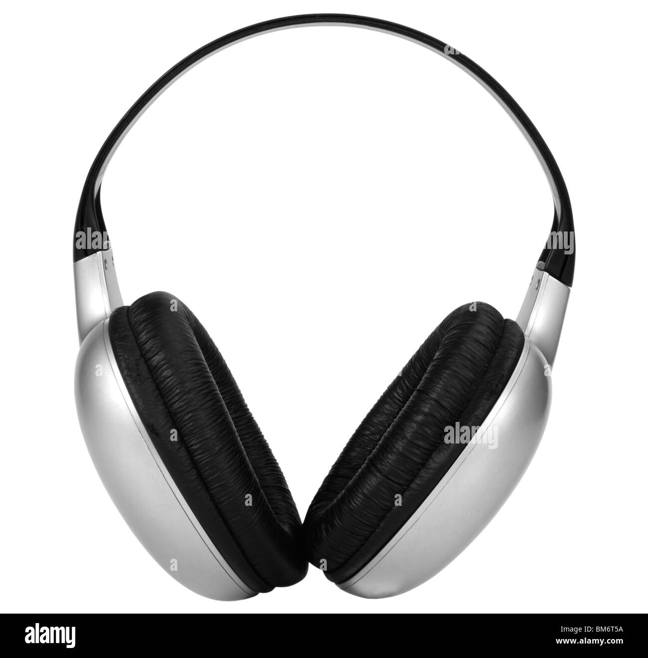 Headphones cut out white Black and White Stock Photos & Images - Alamy