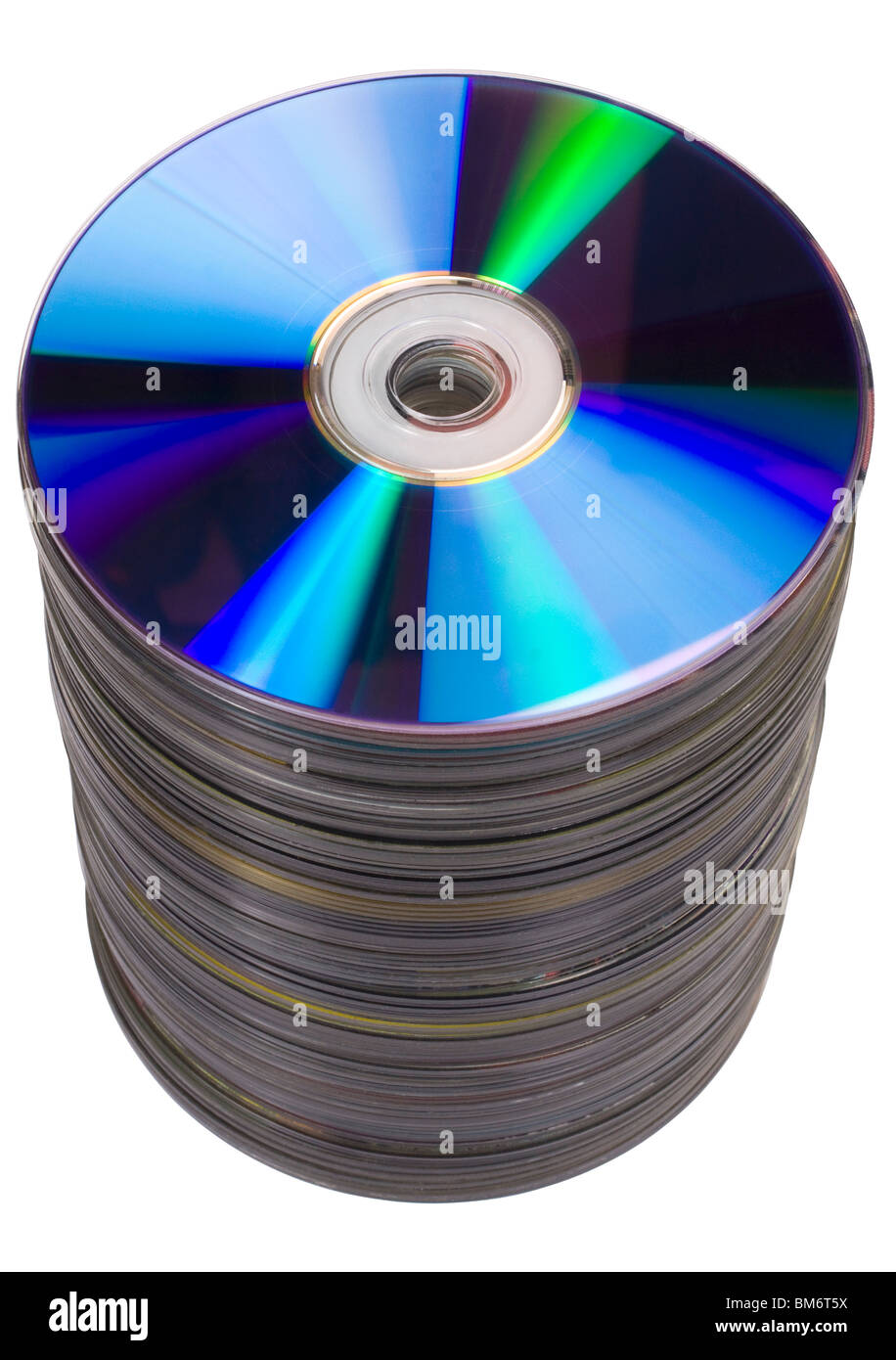 Stack of compact discs Stock Photo Alamy