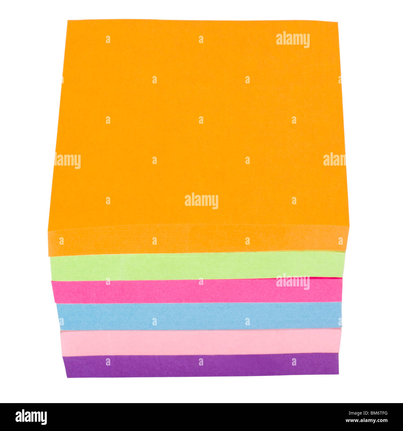 Stack of adhesive notes Stock Photo Alamy