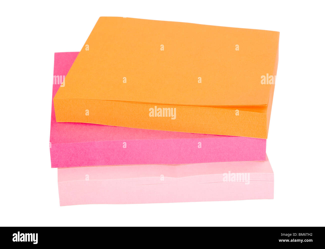 Stack of adhesive notes Stock Photo Alamy