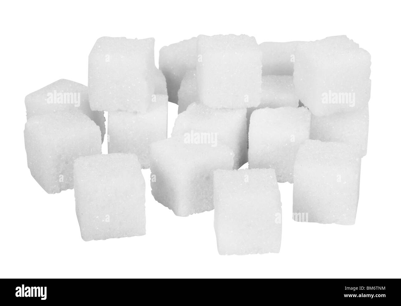 White sugar cubes Black and White Stock Photos & Images - Alamy