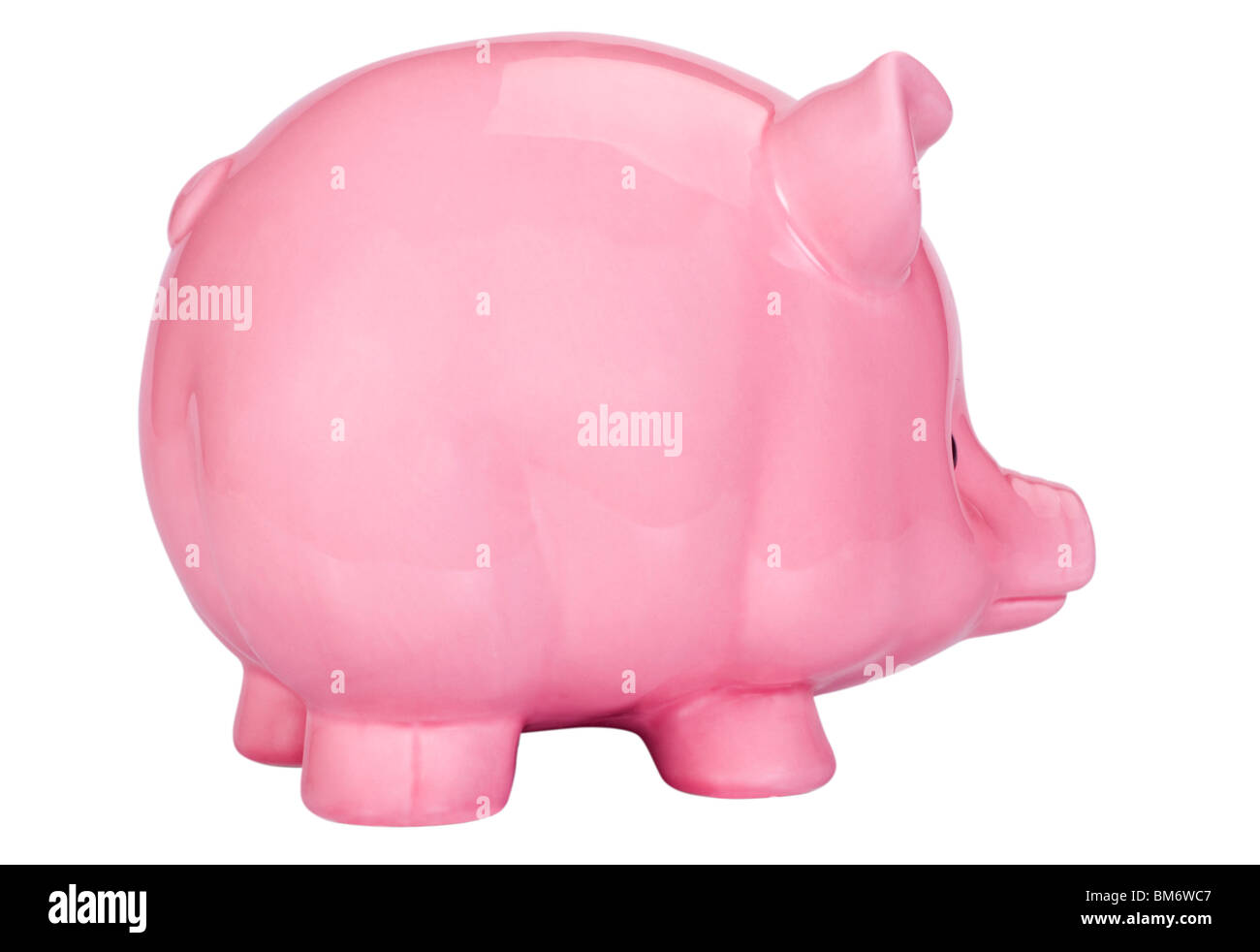 Close-up of a pink piggy bank Stock Photo