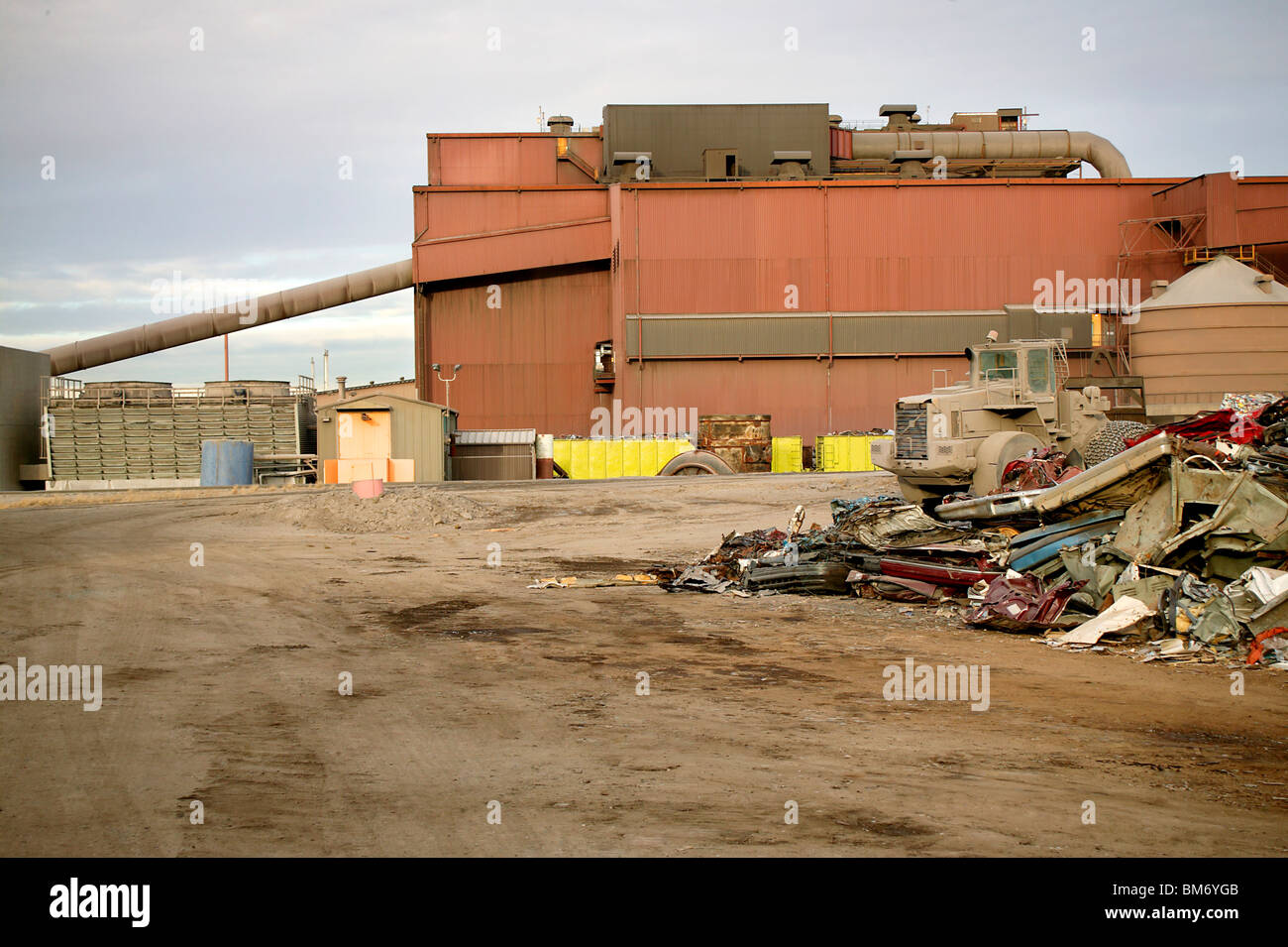 A Trash Compacting Site Stock Photo Alamy
