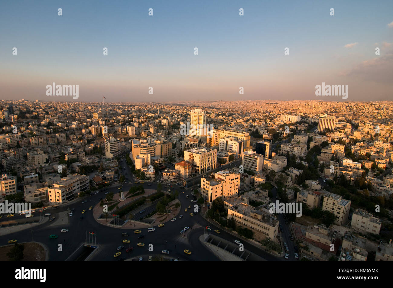 General view of downtown Amman capital of the Hashemite Kingdom of Jordan Stock Photo