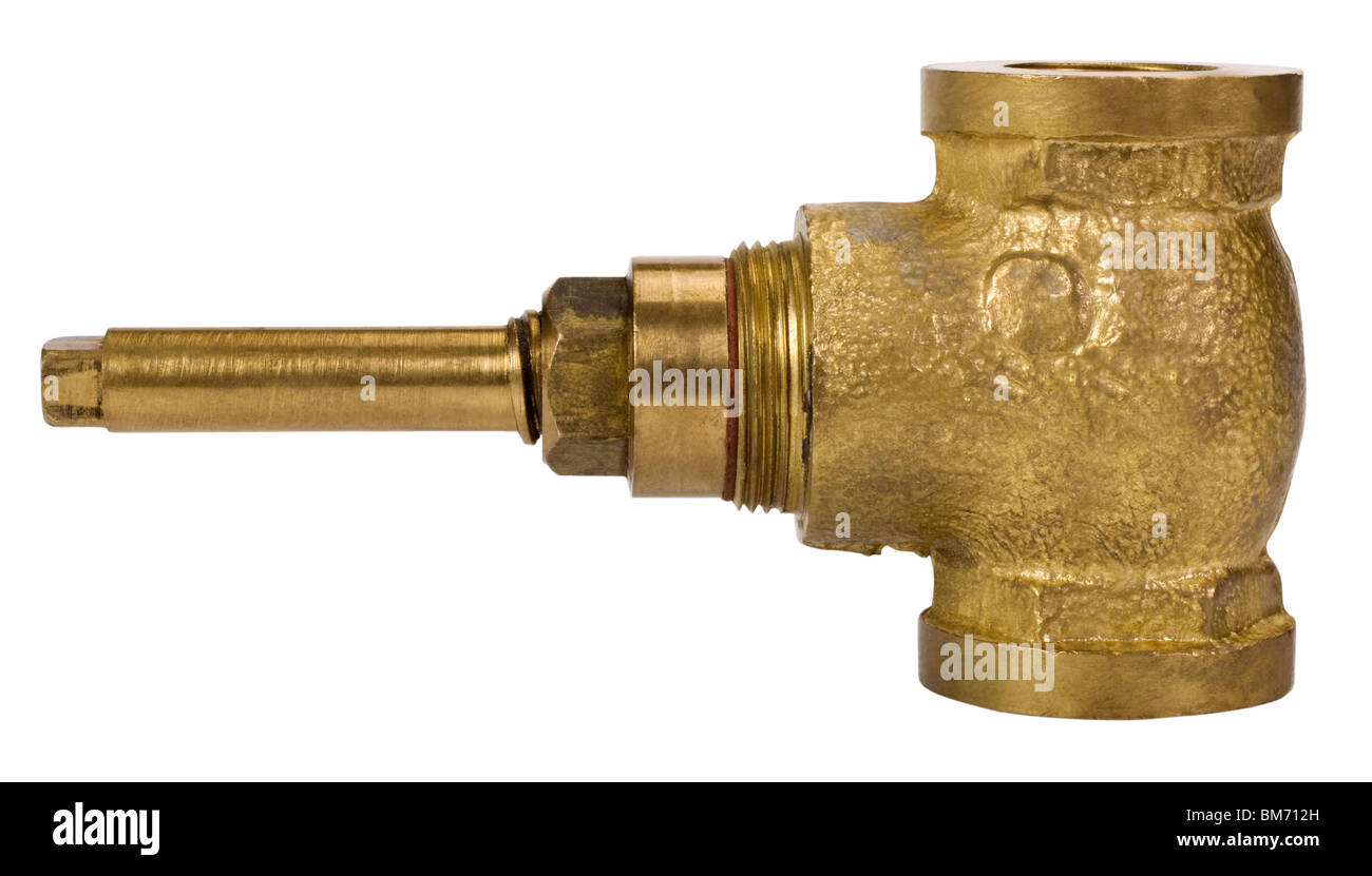 Close-up of a water shut off valve Stock Photo - Alamy