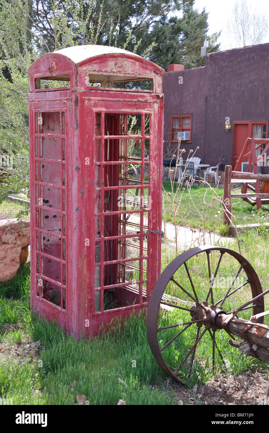 Old telephone box Stock Photo Alamy