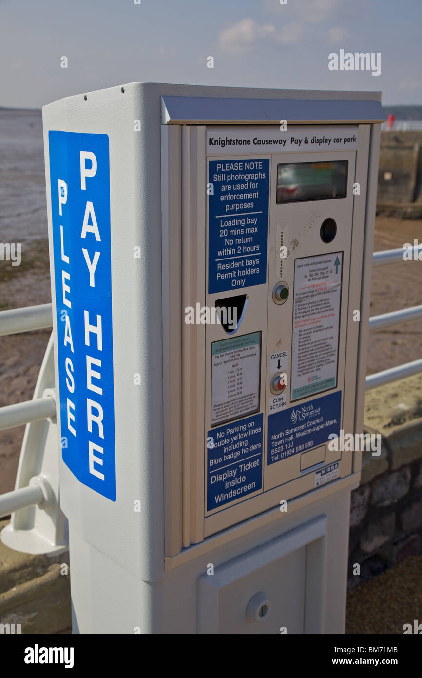 Parking ticket machine , England Stock Photo