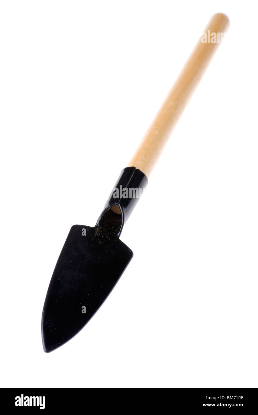 object on white - garden tool spade Stock Photo