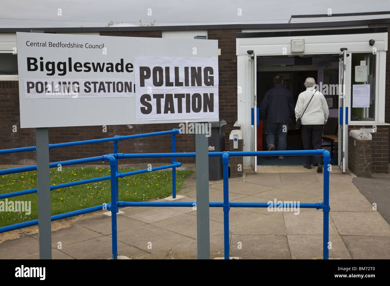 Polling station, England Stock Photo Alamy