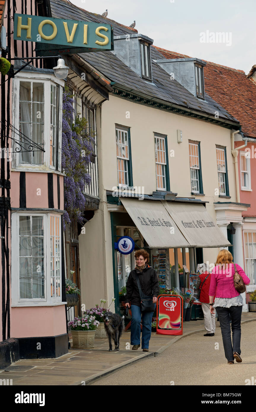 Village shops, Lavenham, Suffolk, UK Stock Photo Alamy