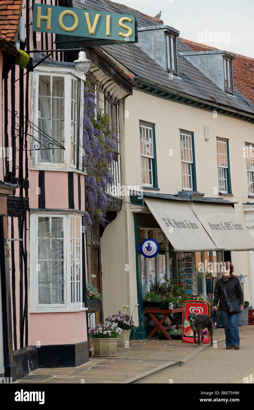 Village shops, Suffolk, UK Stock Photo Alamy