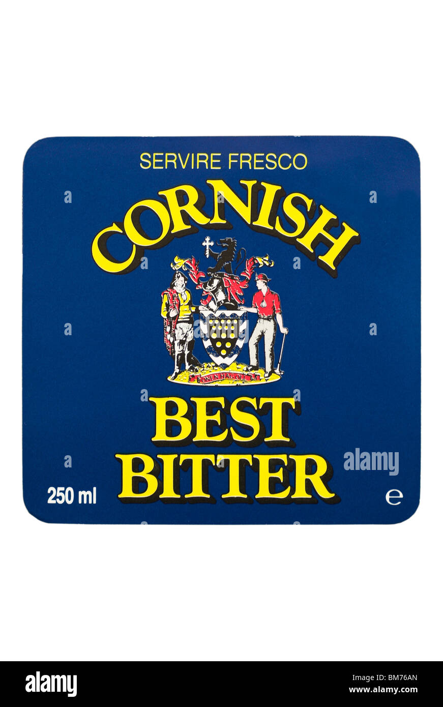 Cornish (Devenish) Best Bitter bottle label - circa 1987 - 1989. Stock Photo