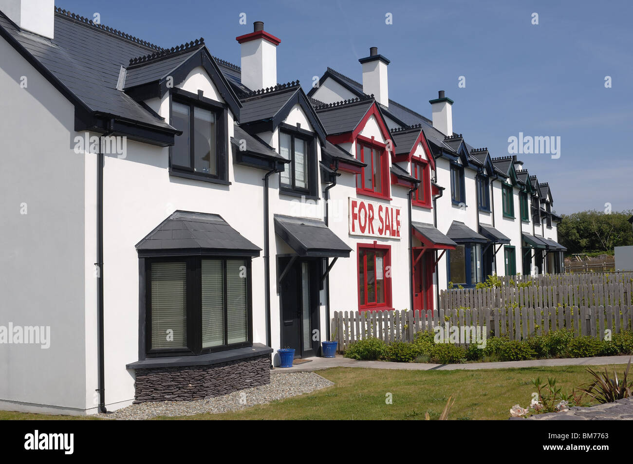Modern Houses For Sale John Gollop Stock Photo 29662811 Alamy