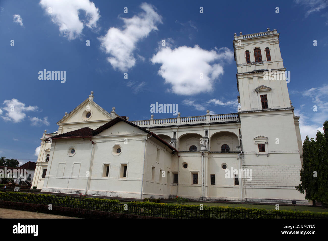 The Se Cathedral in Old Goa, Goa State in India. Stock Photo