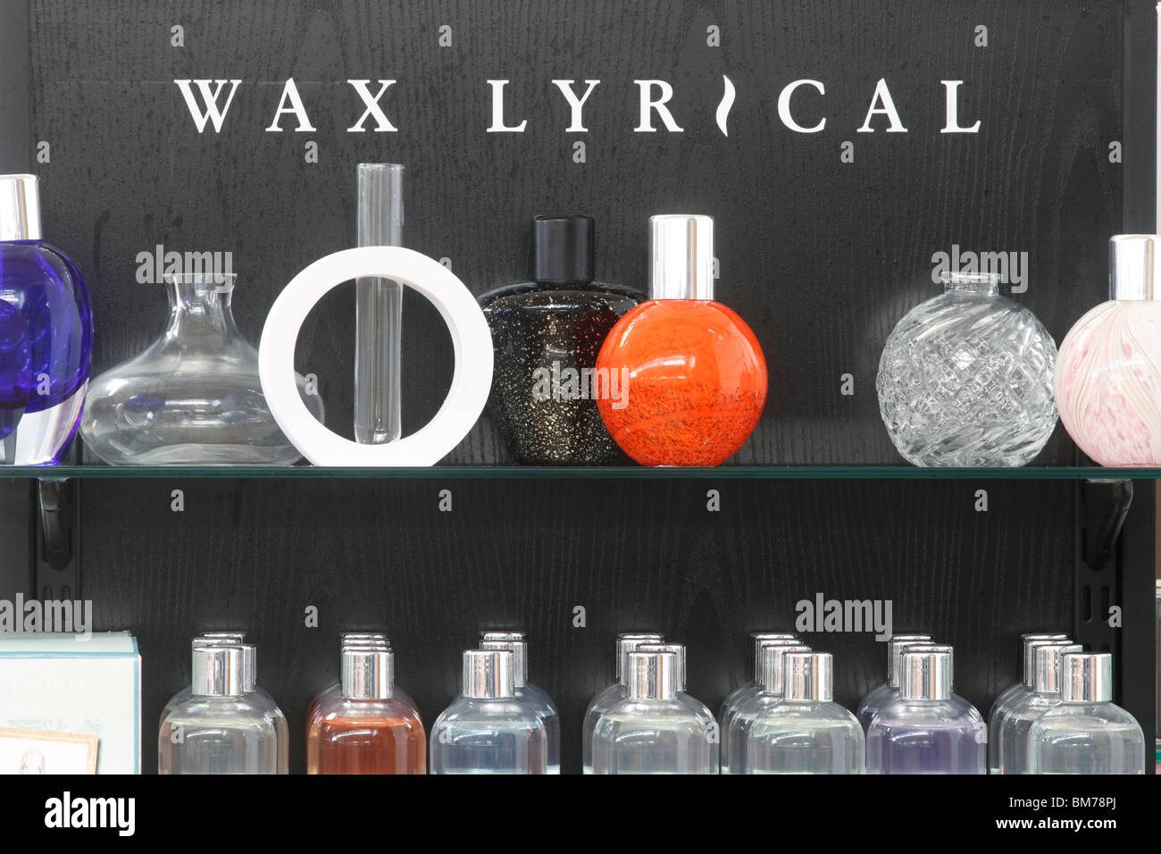 Wax Lyrical selection of interior perfumes Brookfields garden Centre, Nottingham Stock Photo
