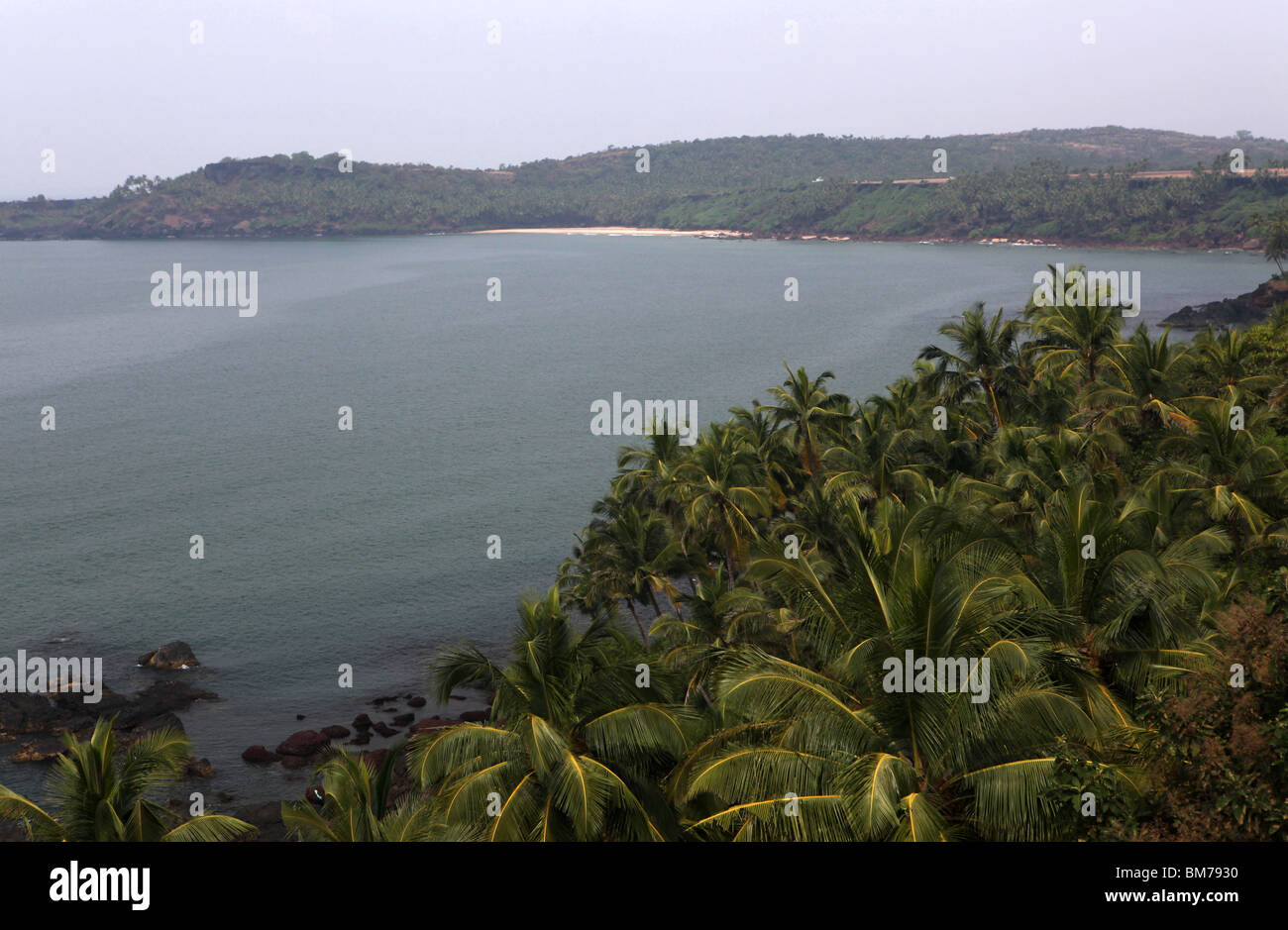 View from Old Portuguese Fort, Cabo de Rama, South Goa, India. Stock Photo