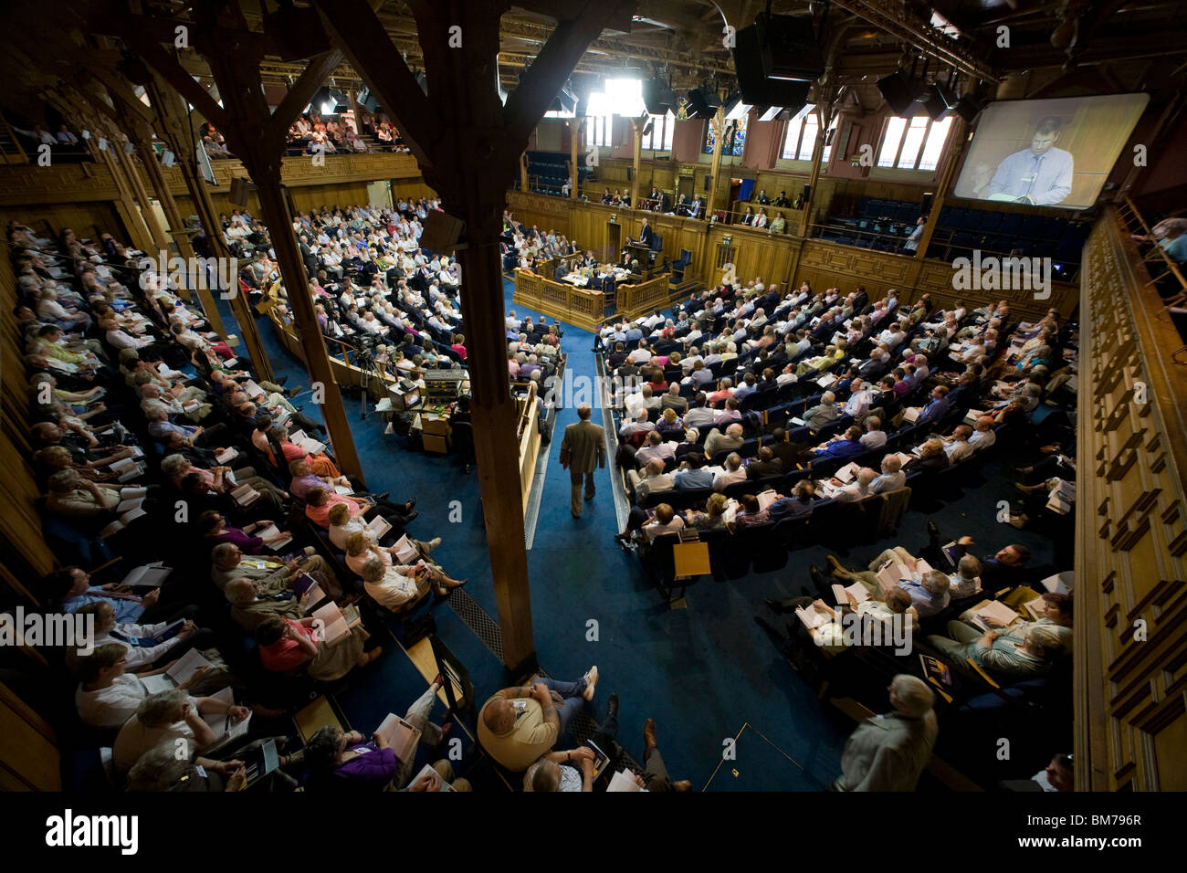 Inside Assembly Hall during a session of The General Assembly of the