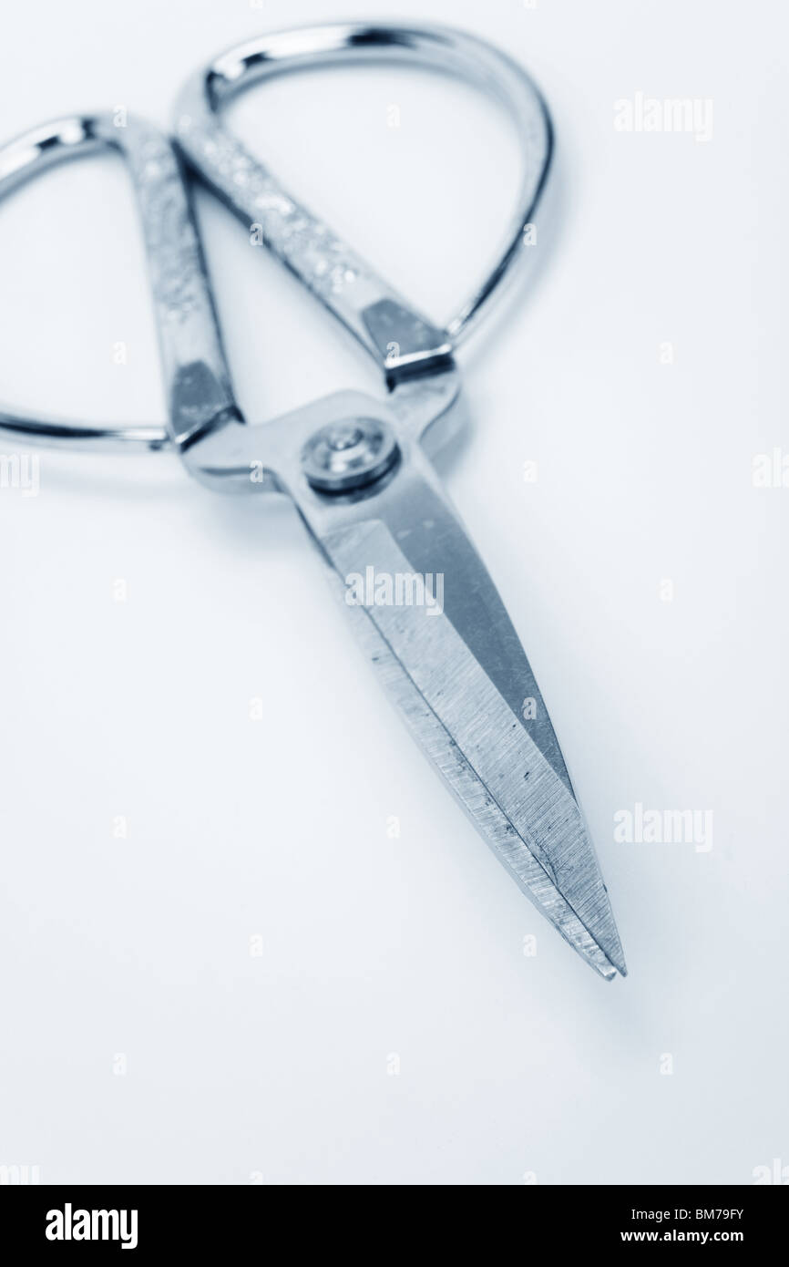 a Scissors close up shot Stock Photo