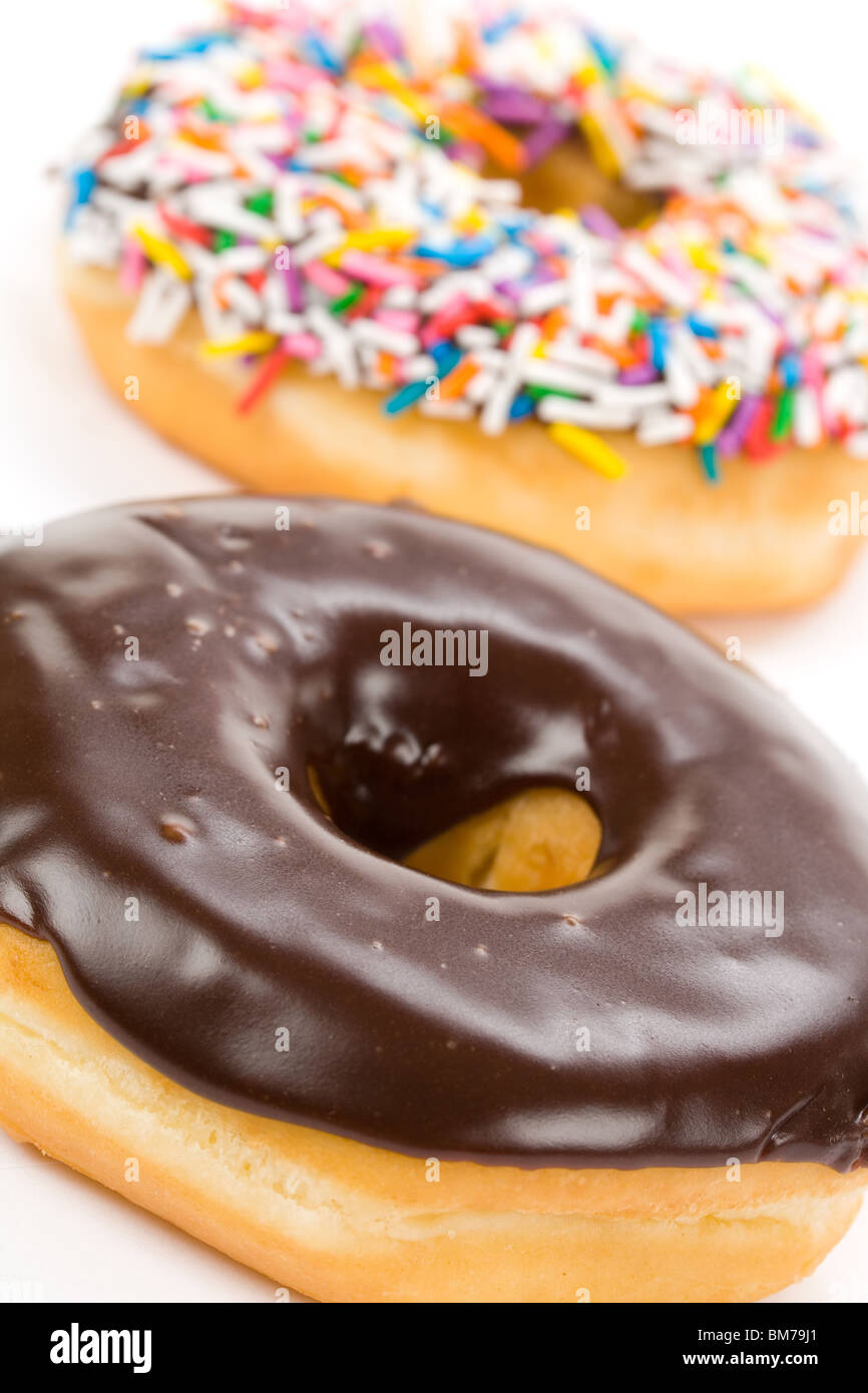 Donut with white background close up shot Stock Photo - Alamy