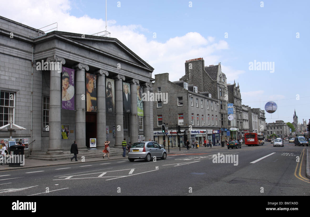 exterior of Music Hall Union Street Aberdeen Scotland May 2010 Stock