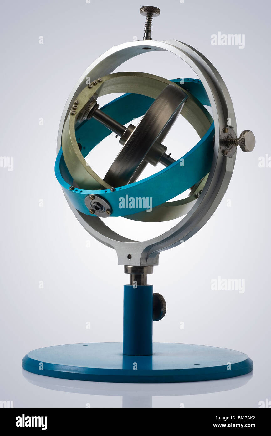 gyroscope isolated with clipping path Stock Photo