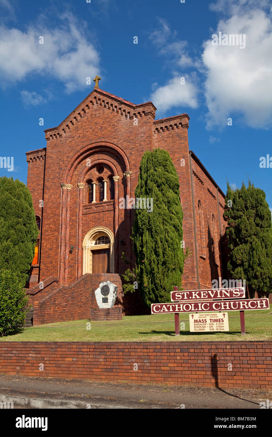 St Kevins Catholic Church, Bangalow, New South Wales, Australia Stock Photo