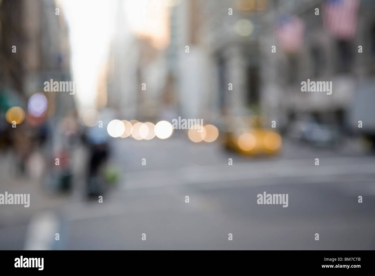 Defocused street scene, Manhattan, New York City, USA Stock Photo - Alamy
