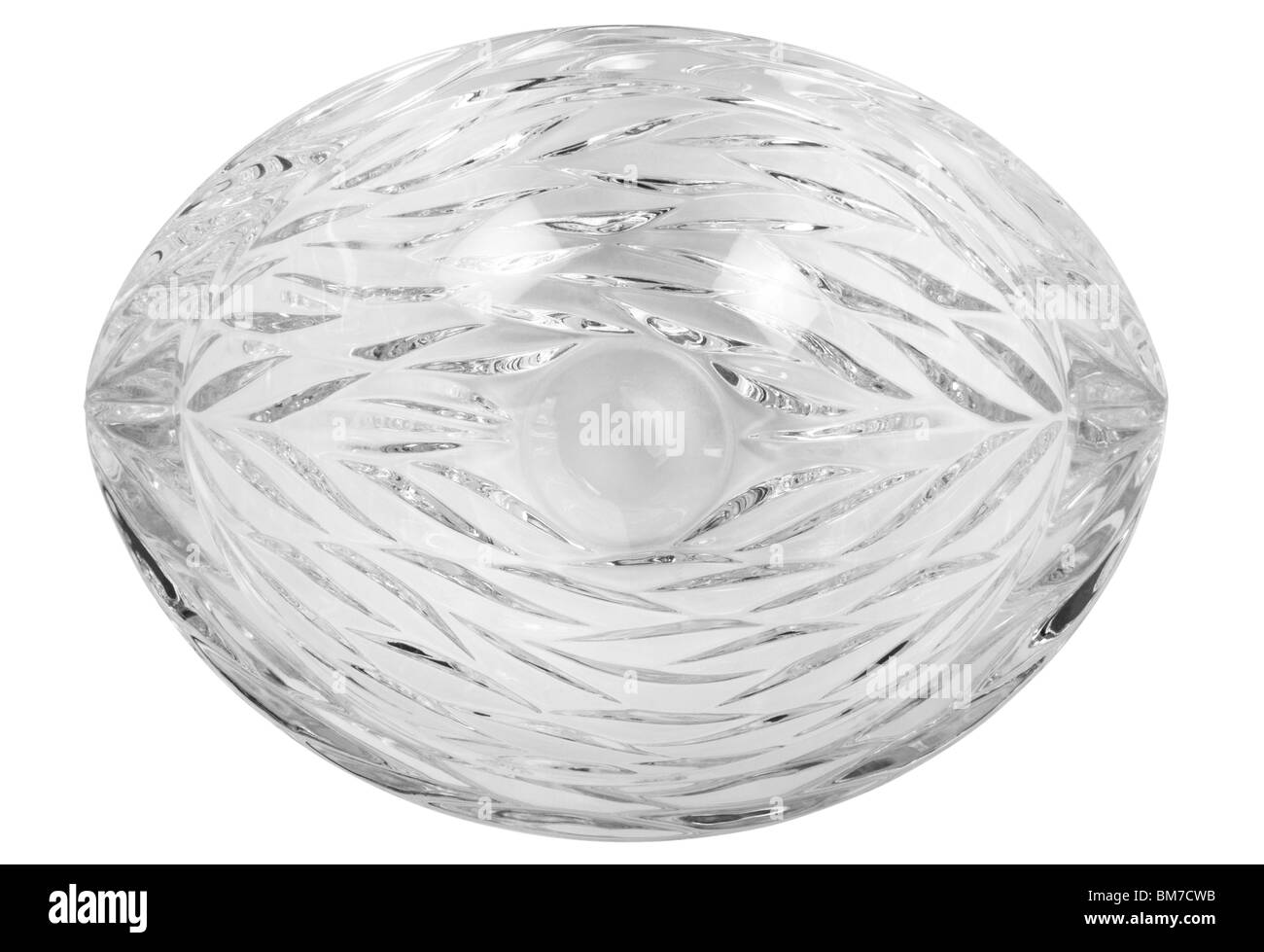 Closeup of a crystal bowl Stock Photo Alamy