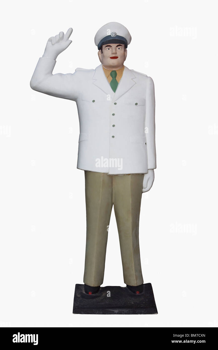 Figurine of an officer in uniform Stock Photo