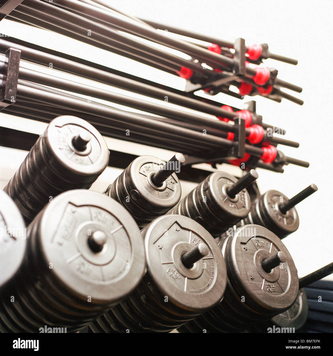 Barbells and weights Stock Photo Alamy