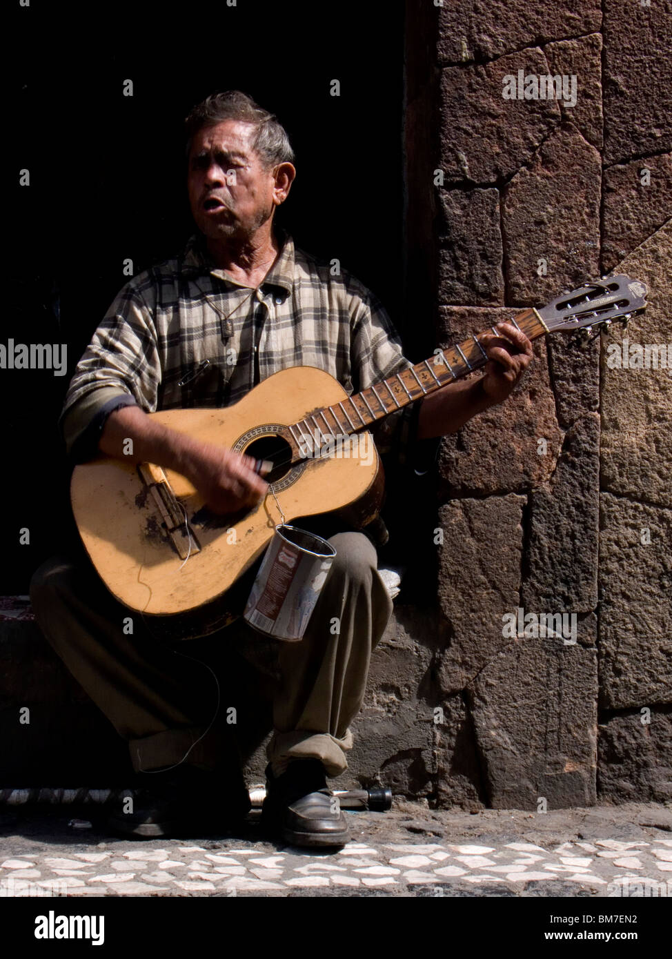 Blind street musician hires stock photography and images Alamy