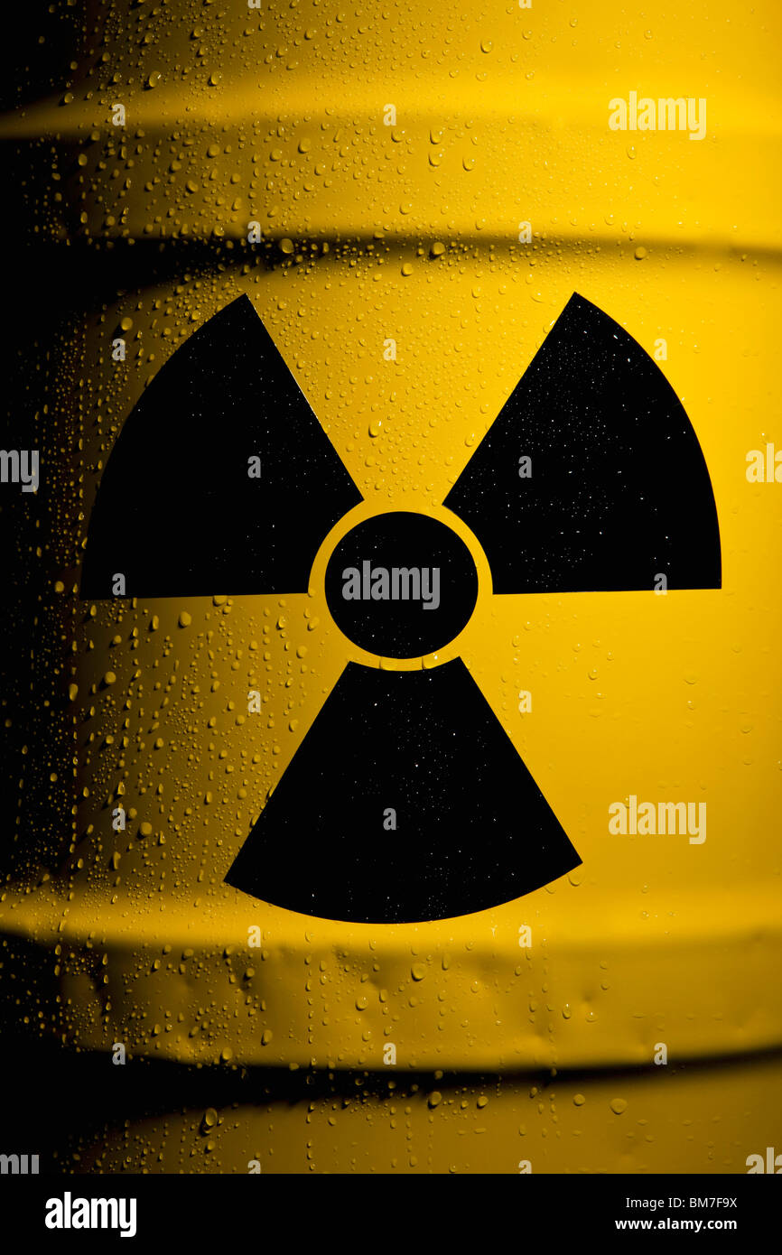 A Radioactive Barrel Stock Photo