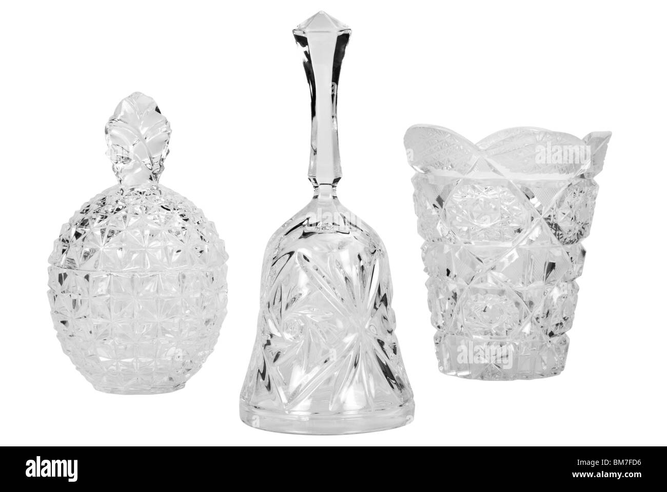 Assorted crystal utensils Stock Photo Alamy