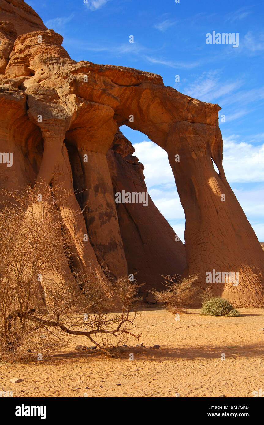 Lybia: Acacus Mountains, in the Sahara Desert Stock Photo