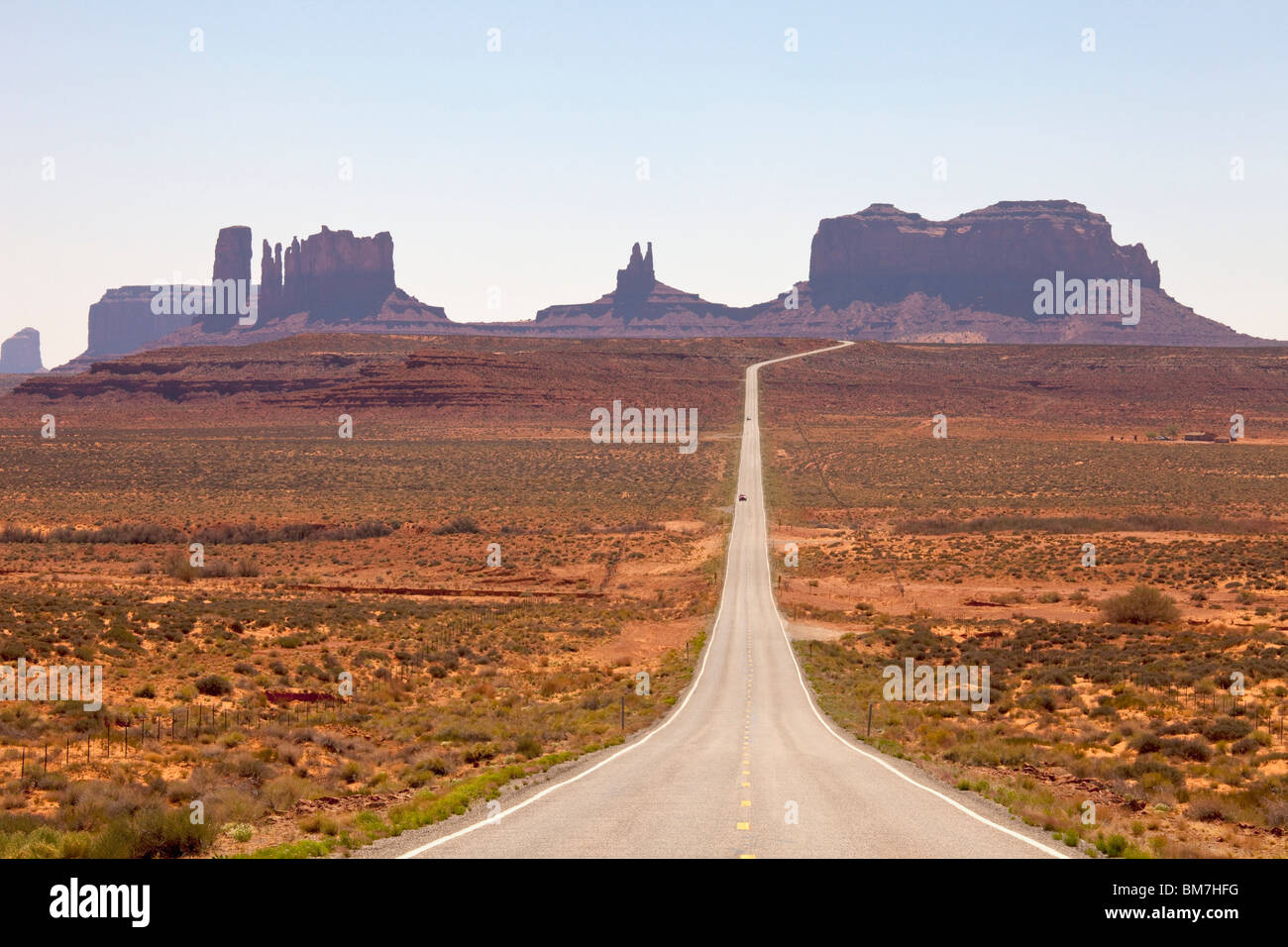 Monument Valley Navajo Tribal Park, Monument Valley, Utah, USA Stock