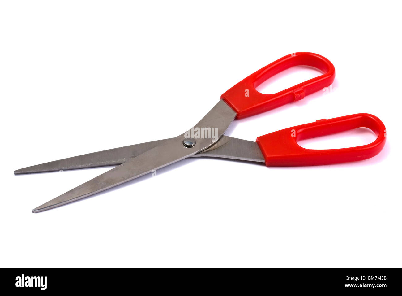 red scissors. Isolated on white background Stock Photo