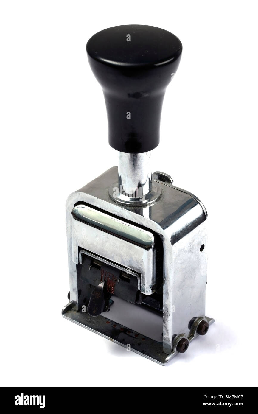 Rubber stamp isolated on white background Stock Photo - Alamy